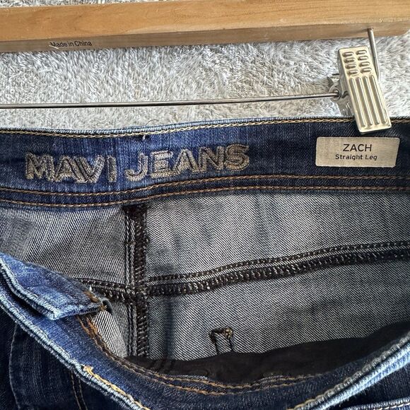 Mavi Jeans Zach Straight Leg Dark Blue Men's Size 38x31 (Tag 36x32) - Picture 6 of 12